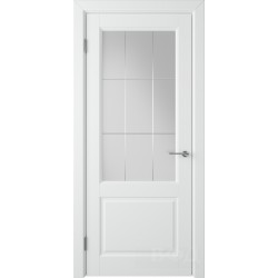 Межкомнатная дверь Доррен (Dorren) белая эмаль /белый сатин