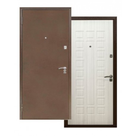 Дверь Меги 131 беленый дуб (870мм, 2050мм, левая, ручка внутри)