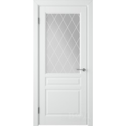 Межкомнатная дверь Стокгольм белый сатин