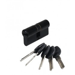 Цилиндр АЛЛЮР ключ-ключ HD F 60-5K (25*10*25) BLACK черный перф.ключ