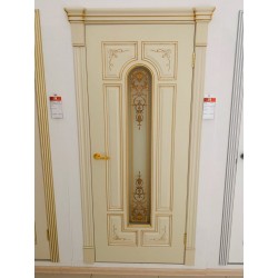 Межкомнатная дверь Аскона Эмаль Ral1013 с золотом