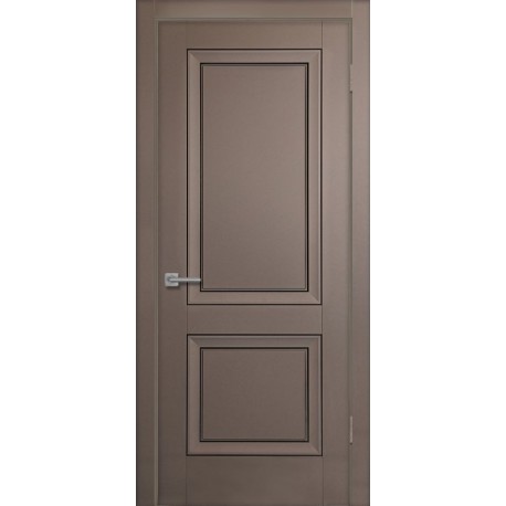 Дверь Бета ПГ, Винил серый (600мм, ПГ, 2000мм, 38мм, Soft-touch, серый)