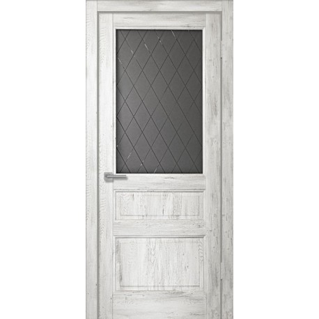 Дверь Пиано ПО/Ромб графит, Ель альпийская (600мм, ПО, ромб графит, 2000мм, 38мм, ПВХ, ель альпийская)
