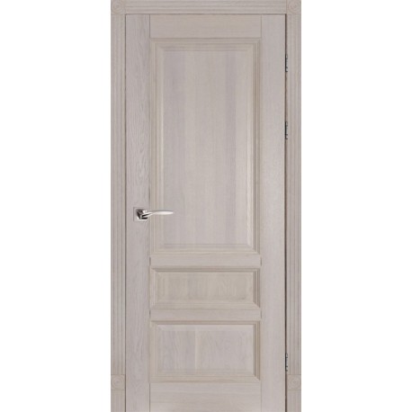 Дверь Аристократ № 1 ГРЕЙ (800мм, ПГ, 2000мм, 40мм, натуральный массив дуба, грей)