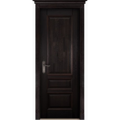 Дверь Аристократ № 1 ольха ВЕНГЕ (700мм, ПГ, 2000мм, 40мм, натуральный массив ольхи, венге)
