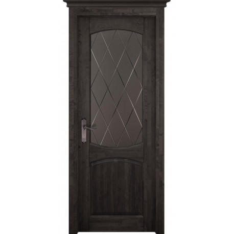 Дверь Барроу ГРИС (700мм, ПОС, 2000мм, 40мм, натуральный массив ольхи, грис)