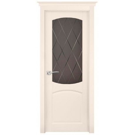 Дверь Барроу КРЕМ (600мм, ПОС, 2000мм, 40мм, натуральный массив ольхи, крем)