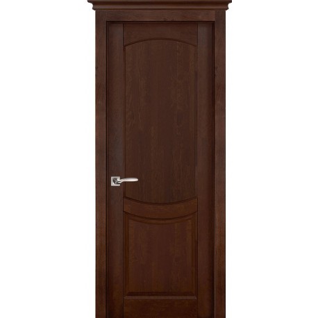 Дверь Бристоль АНТИЧНЫЙ ОРЕХ (600мм, ПГ, 2000мм, 40мм, натуральный массив ольхи, античный орех)