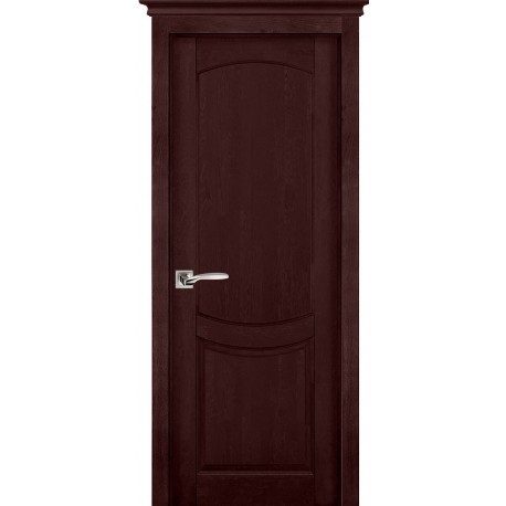 Дверь Бристоль МАХАГОН (600мм, ПГ, 2000мм, 40мм, натуральный массив ольхи, махагон)