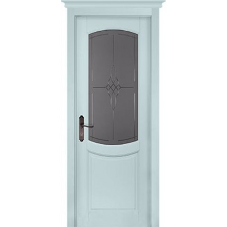 Дверь Бристоль СКАЙ (800мм, ПОС, 2000мм, 40мм, натуральный массив ольхи, скай)
