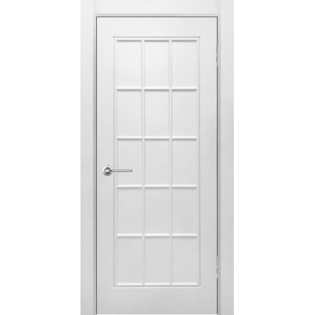 Дверь Британия БЕЛАЯ ЭМАЛЬ (800мм, ПГ, 2000мм, 40мм, натуральный массив дуба, белая эмаль)