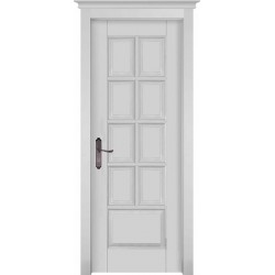 Дверь Лондон ольха БЕЛАЯ ЭМАЛЬ (600мм, ПГ, 2000мм, 40мм, натуральный массив ольхи, белая эмаль)