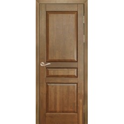 Дверь Валенсия АНТИЧНЫЙ ОРЕХ, СА (600мм, ПГ, 2000мм, 40мм, натуральный массив ольхи, античный орех)